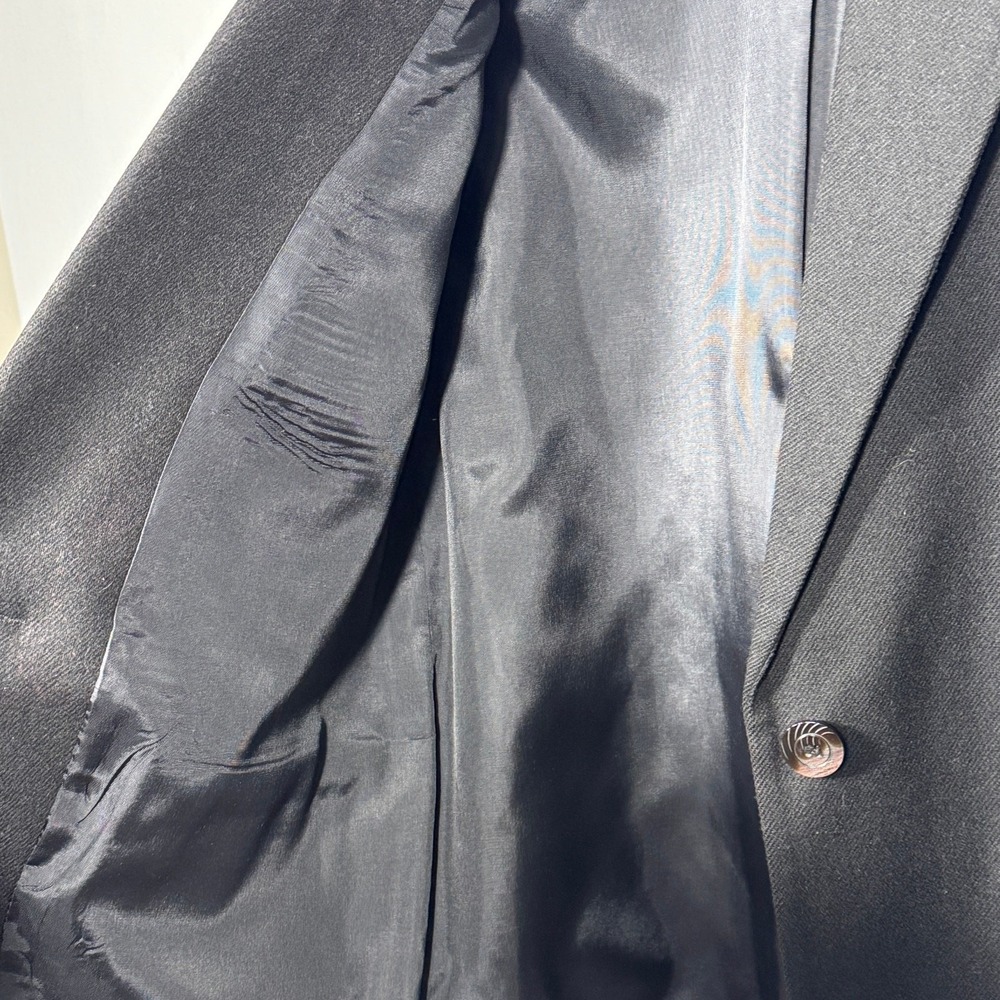Sag Harbor Women's Vintage 100% Wool Black Blazer Sz 12P / Vintage Sz 14P Career - Picture 13 of 16